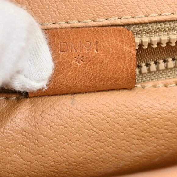 CELINE Logo Macadam Pattern 2Way Shoulder Clutch PVC Leather Brown Italy - Picture 14 of 15